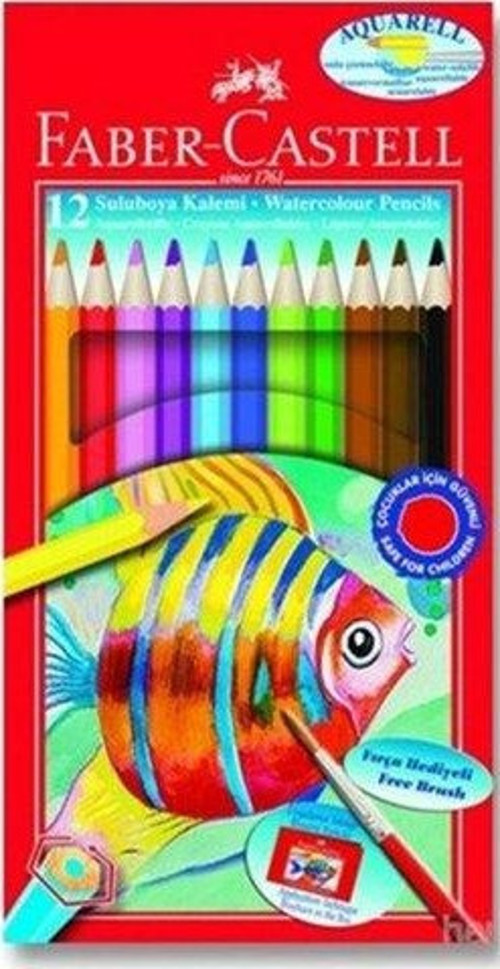 Aquarell Karton Kutu 12'li Kuru Boya Seti