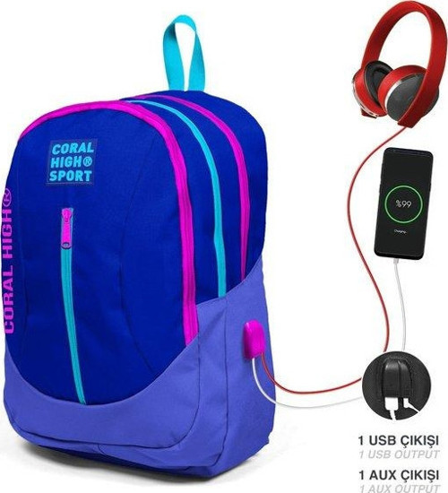 Sport Sırt Çanta (Usb+Aux Soketli) 23449