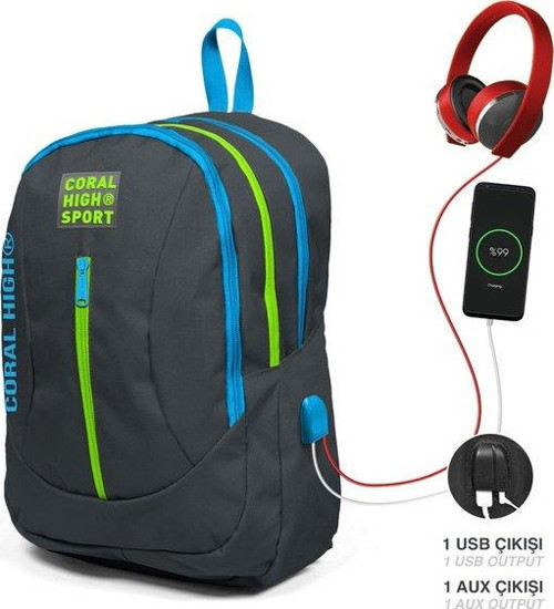 Sport Sırt Çanta (Usb+Aux Soketli) 23227