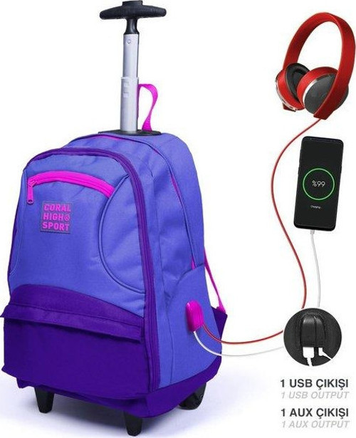 Sport Çekçek Sırt Çanta (Usb+Aux Soket) 23252