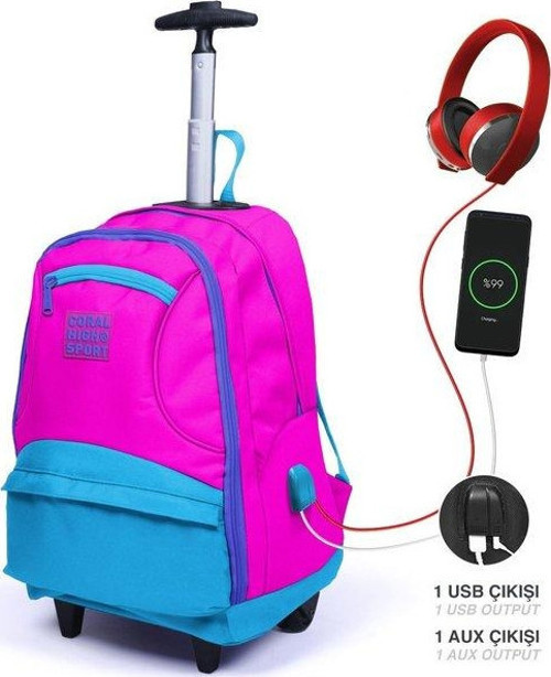 Sport Çekçek Sırt Çanta (Usb+Aux Soket) 23253