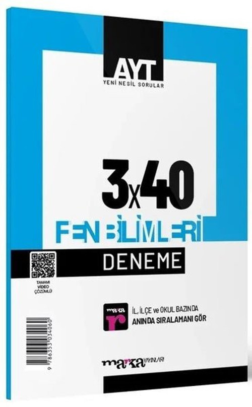 2025 AYT Fen Bilimleri 3x40 Deneme