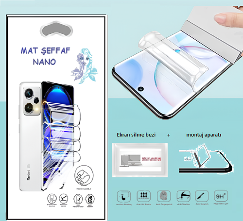 Xiaomi POCO X3 NFC Nano Ekran Koruyucu İnce Esnek MAT Şeffaf