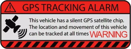 4 Adet Gps Tracing Takip Etiketi Uyarı Yapıştırması 10cm Md7