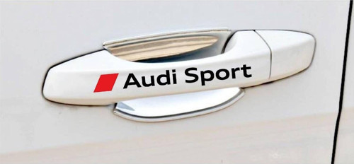 A udi Sport Kapı Kolu ve Jant sticker seti 8 adet yazı 37