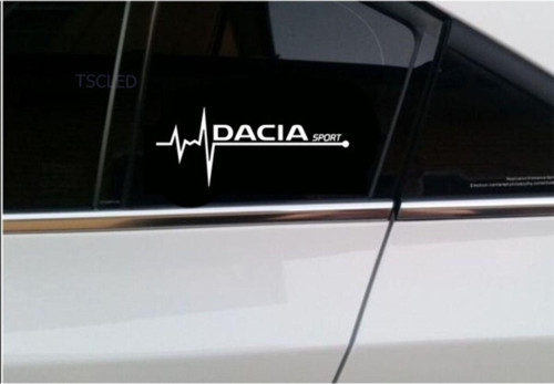 Dacia Sport Nabız Kalp Atışı Sticker 2 Adet Sağ Sol