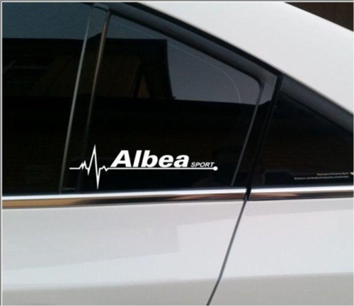 Fiat Albea Napız Kalp Kelebek Cam Için Sticker Yapıştırma