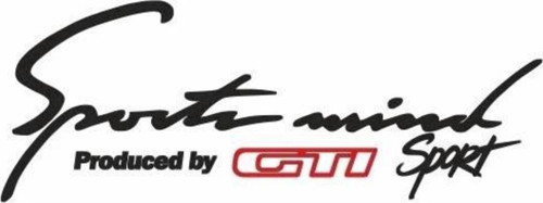Gti Sports Mind Oto Sticker 30 cm x 11 cm yazı 371