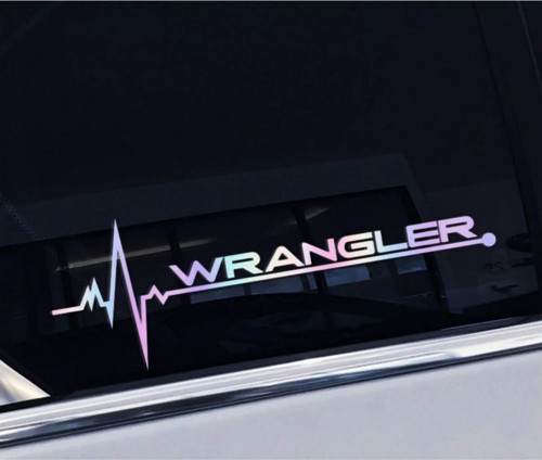 Jeep Wrangler Yan Cam Sticker Oto Kapı 20 Cm X 7 Cm Hologram c54