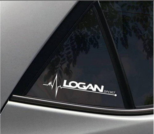 Logan Yan Cam Sticker Oto Kapı Çıkartma Tuning oto 20 cm x 7 cm yazı 92