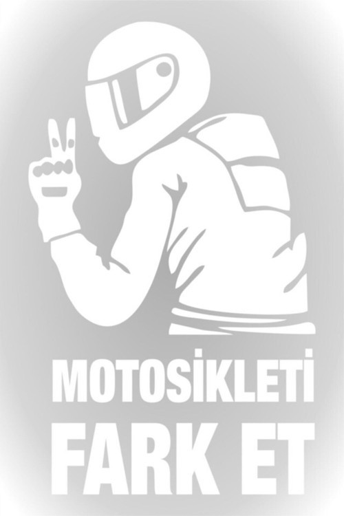 Motosikleti Fark Et Oto Araba Cam Motosiklet Sticker Beyaz 15cm
