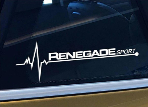 Renegade Yan Cam Sticker Oto Kapı Çıkartma Tuning oto 20 cm x 7 cm yazı 239