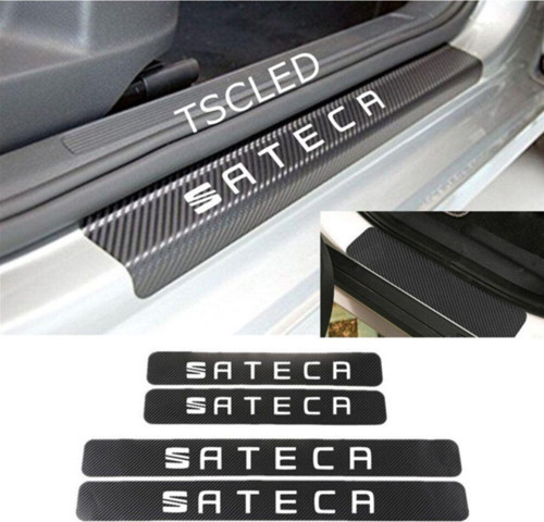 Seat Ateca Karbon Kapı Eşiği Koruma Sticker Yapıştırma (4lu Set)