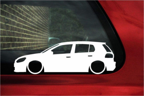 Volkswagen Golf Mk6 Basık Kasa Sticker Kelebek Cam Yapıştırması