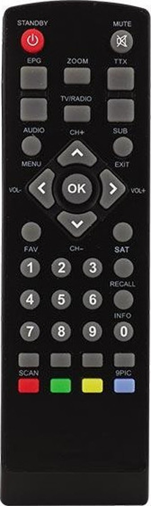 KR KORAX MINI BOX TKGS*HİREMCO MİNİ SD WISE*GOLDMASTER*DIGIMASTER HECTOR UYDU KUMANDASI*SNR1215A