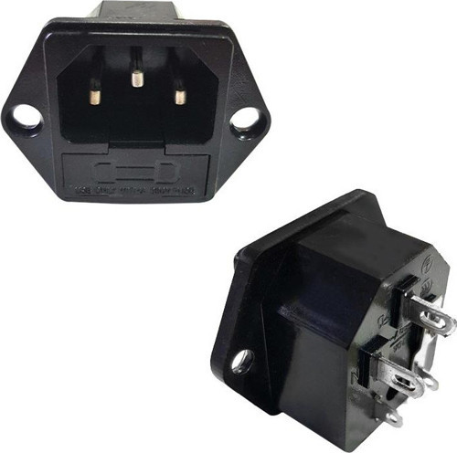Bilgisayar C7 Power Şase Soket Erkek Kulaklı IC-213 Bilgisayar Güç Elektirik Kablosu Soketi