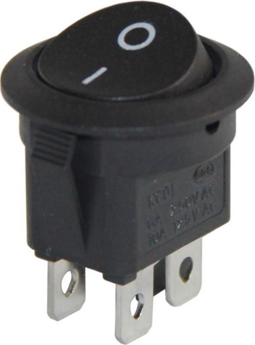 IC-133-4 Yuvarlak Işıksız 4 Pin On Off Anahtar Aç Kapa Buton Düğme 17x28 mm