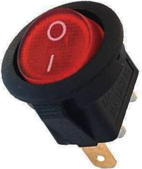 Yuvarlak Işıklı Anahtar Aç Kapa On Off Anahtarı Düğme 3 Pin 10 Amper