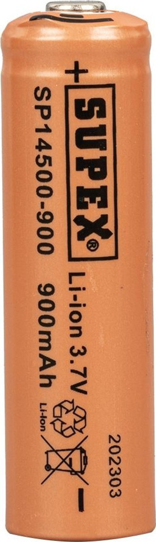 Şarj Edilebilir Başlıklı Pil 14500 3.7 Volt 900 Mah Şarjlı Pil