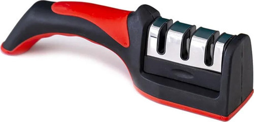 Ev Tipi Bıçak Bileme Aparatı 3 Aşamalı Paslanmaz Çelik 22x5x6cm Masat