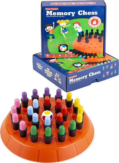 Memory Chess - Zeka Oyunu, Renklerle Hafıza Ve Zihin Geliştirme Satrancı Eğitici Oyuncak