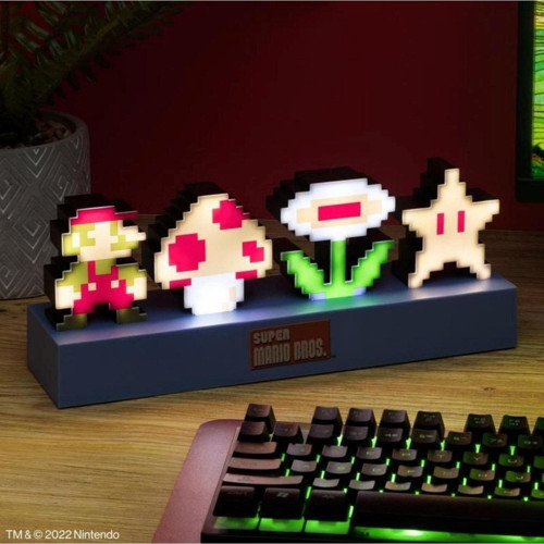 Pladone Süper Mario Bros Simgeleri Işık