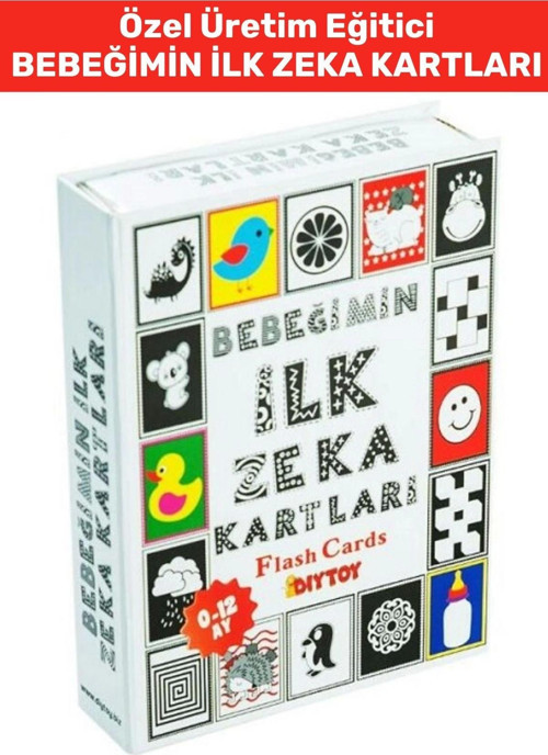 Özel Seri El Göz Koordinasyon Görsel Algı Geliştirici Öğretici BEBEĞİMİN İLK ZEKA KARTLARI