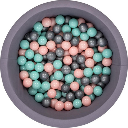 Bubble Pops Gri Top Havuzu -Gri/Pembe/Mint Top