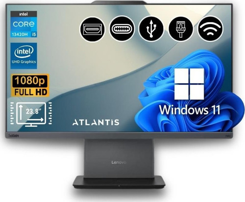 ThinkCentre neo 50a 24 Gen 5 I5-13420H 24GB 2TB M.2 SSD 12SC000QTR ATL31 23.8" W11Pro All In One Bilgisayar