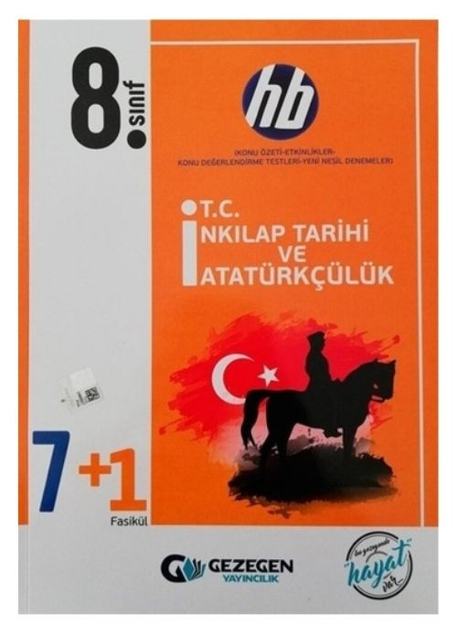 8. Sınıf T.C. İnkılap Tarihi ve Atatürkçülük 7 + 1 Fasikül Gezegen Yayınları