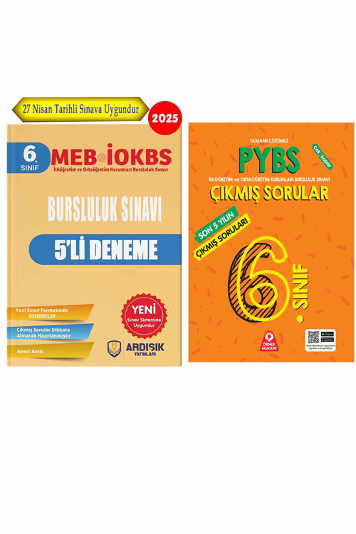 Örnek Akademi 2025 Bursluluk Sınavı 6. Sınıf Bursluluk Deneme + Son 5 Yıl Bursluluk Çıkmış Sorular