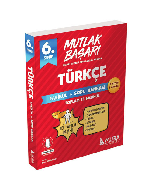 6.Sınıf Türkçe Fasikül + Soru Bankası - Muba Yayınları