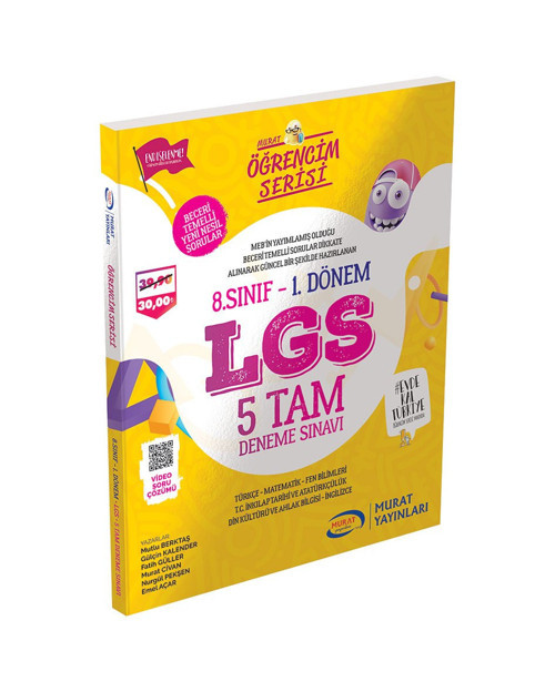 Lgs 5 Tam Deneme Sınavı - Murat Yayınları