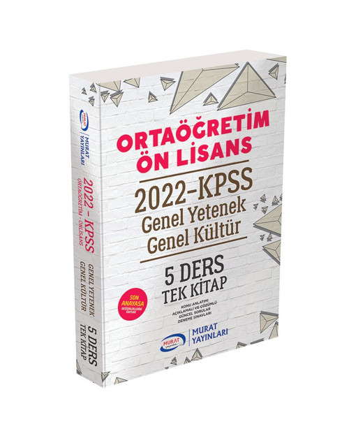 Gygk Ortaöğretim - Önlisans 5 Ders Tek Kitap - Murat Yayınları