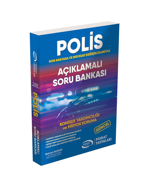 Soru Bankası Polis Hukuku Ve Mevzuatı - Murat Yayınları