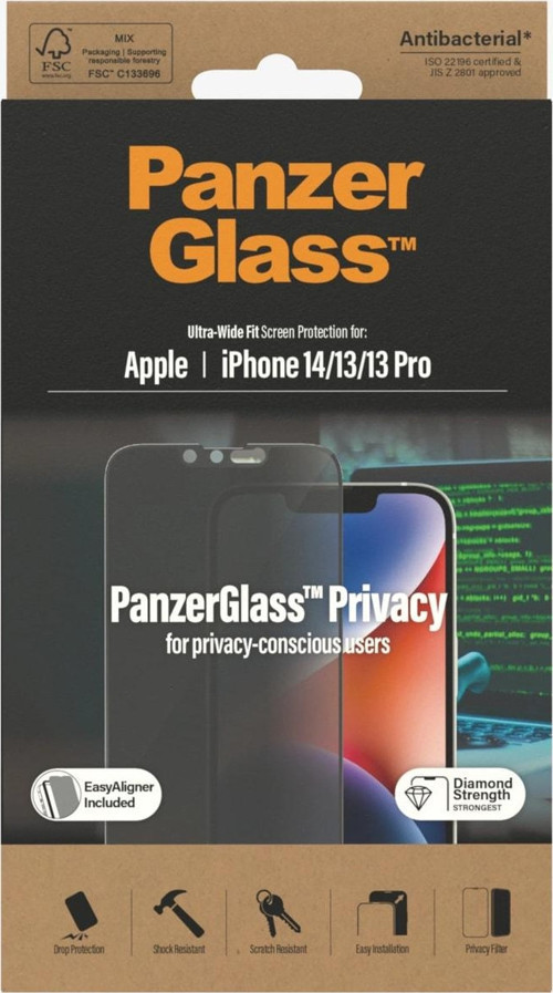Panzer Glass Apple / İphone 14 /13/13 Pro Privacy Ekran Koruyucu Uyumlu