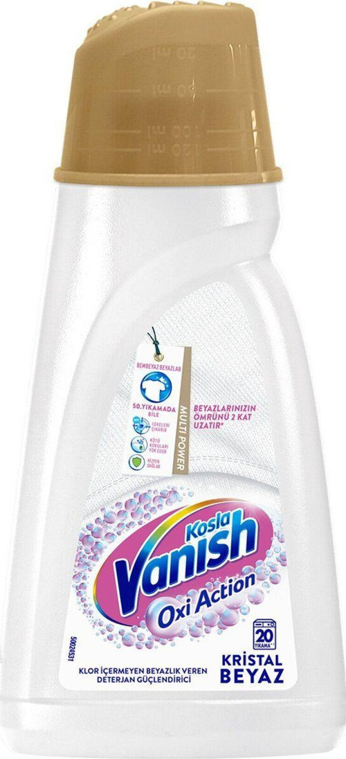 Vanish Multipower Sıvı Leke Çıkarıcı Ve Deterjan Güçlendirici 1000 Ml Beyazlar Için