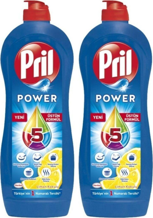 Power 5 Etki Limon Kokulu Bulaşık Deterjanı 2 X 675 G
