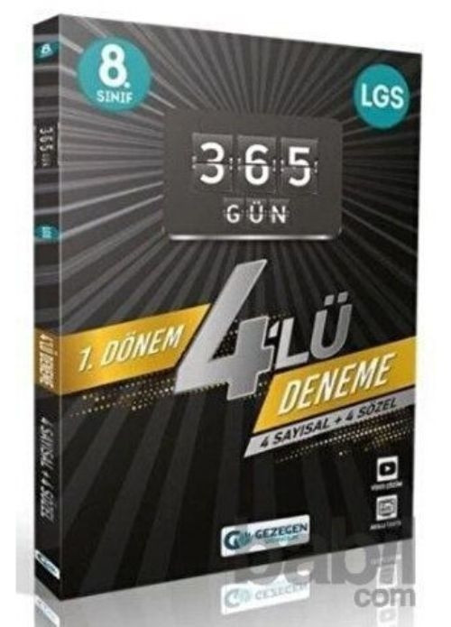 Gezegen Yayınları 8. Sınıf LGS 1. Dönem 365 Gün 4 Çözümlü Deneme