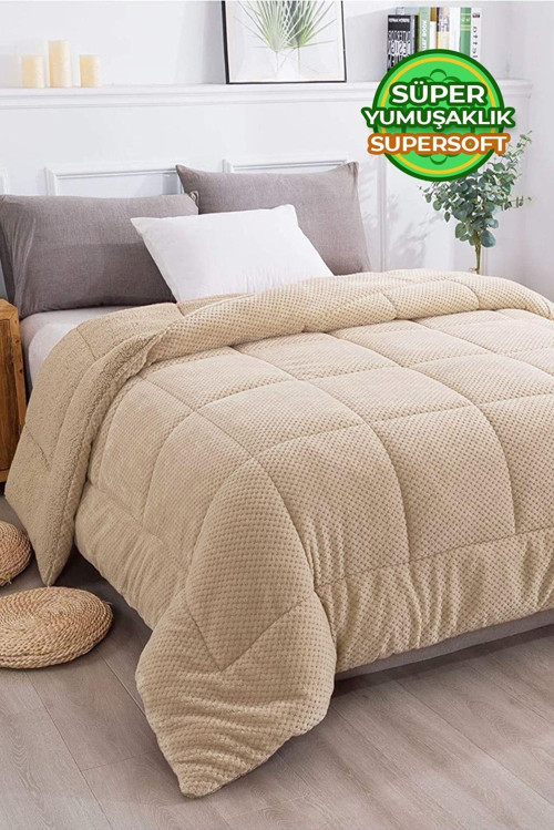 Ultra Yumuşak Tek Kişilik Çift Taraflı Wellsoft Peluş Yorgan Yıkanabilir (Battaniye / Nevresim) 160x220 cm