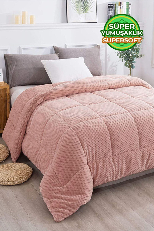 Ultra Yumuşak Tek Kişilik Çift Taraflı Wellsoft Peluş Yorgan Yıkanabilir (Battaniye / Nevresim) 160x220 cm