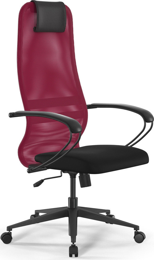 Fileli Ofis Koltuğu / Yönetici Sandalyesi - SIT8-B1-8K / 5200080 Kırmızı-Siyah