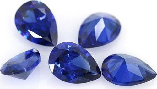 Armut Kesim Sentetik Taş 3x5mm 100 Adet Koyu Mavi