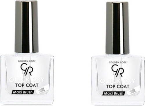 Quick Dry Top Coat Maxi Brush Çabuk Kuruyan Tırnak Cilası 10Ml 2’Li