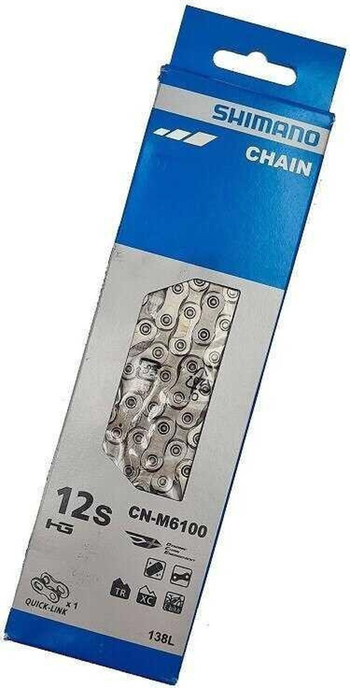 SHIMANO DEORE CN-M6100 12 VİTES 138 BAKLA (Quick-Link Dahil) ZİNCİR