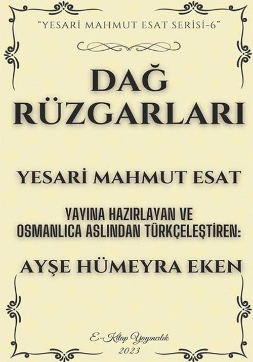Dağ Rüzgarları - Yesari Mahmut Esat Serisi 6