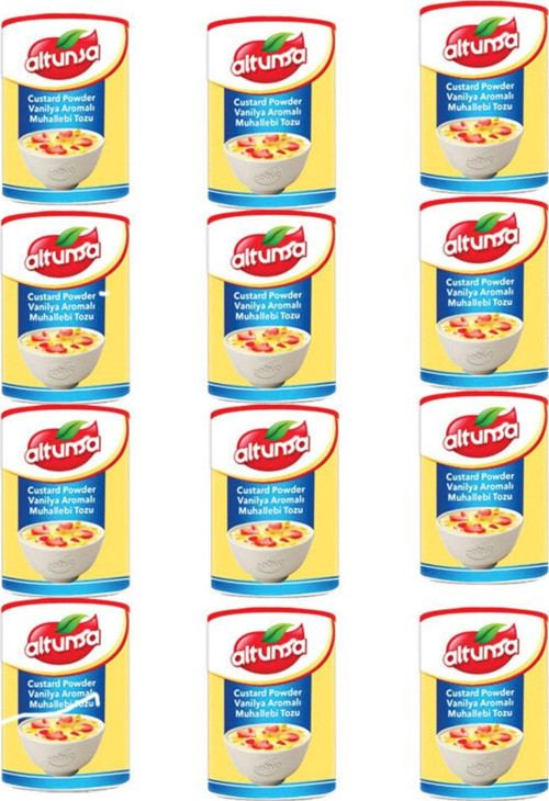 Custard Powder Vanılya Aromalı "Muhallebı Tozu" 300G X 12 Adet
