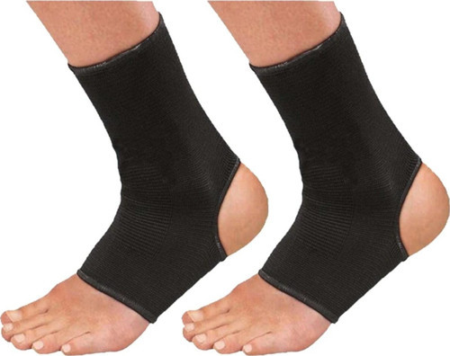CKSpor Kickboks Çorabı Boks Muay Thai Çorabı Ayak Bilek KoruyucuAyak Bandajı Siyah S