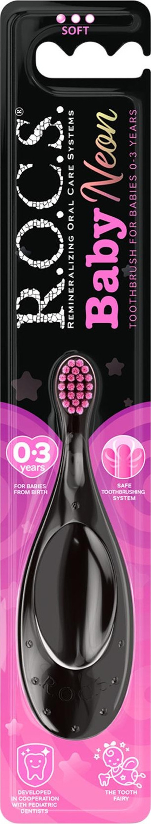 Baby Neon 0-3 Yaş İçin Ekstra Yumuşak Diş Fırçası - Pembe