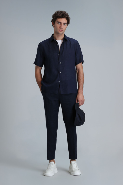 Karl Spor Erkek Chino Pantolon Slim Fit Lacivert